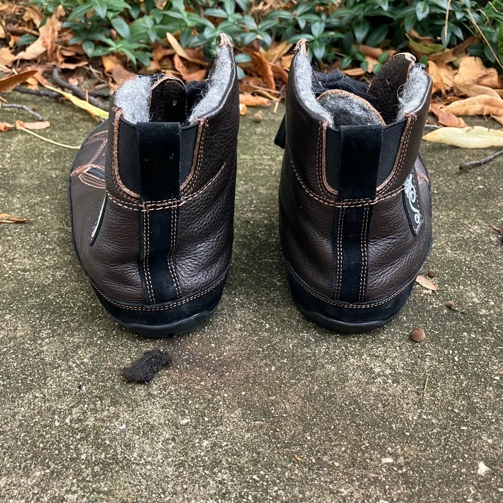Magical Shoes Brand, 38/39, Barefoot Minimalist Brown, Tie, Zip Ankle Boots - Picture 4 of 11